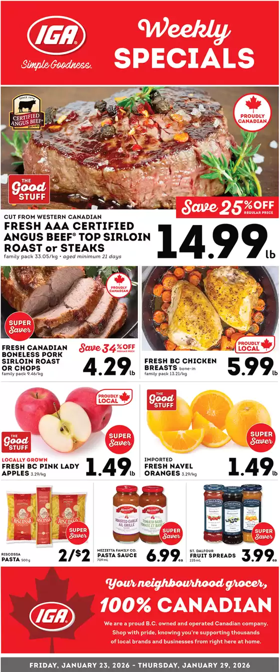 Market Place IGA catalogue in Kanata | Weekly specials  | 2026-01-29T00:00:00.000Z - 2026-01-29T00:00:00.000Z