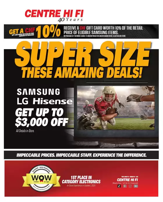 Centre Hi-Fi catalogue in North York | Weekly Flyer | 2026-01-30T00:00:00.000Z - 2026-02-05T00:00:00.000Z