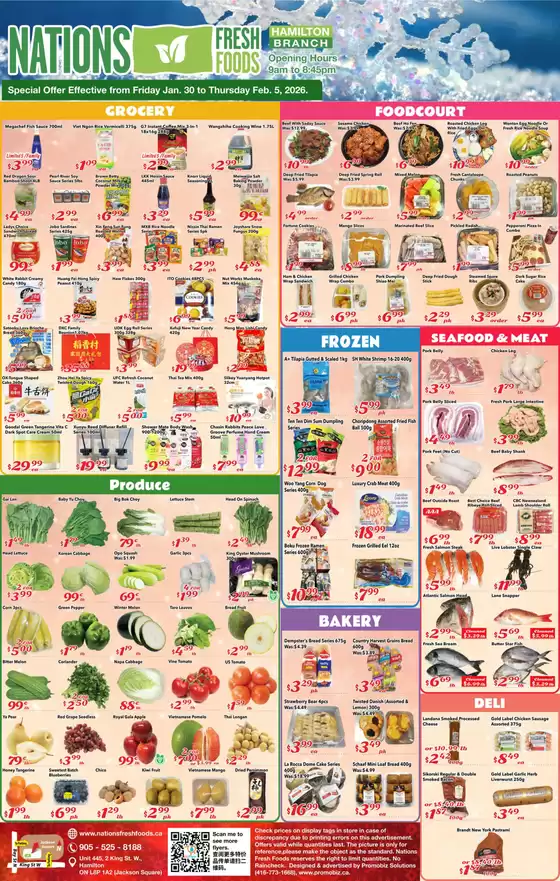 Nations Fresh Foods catalogue in Saint Clements | Weekly Specials Jan 30–Feb 5 | 2026-01-30T00:00:00.000Z - 2026-02-05T00:00:00.000Z