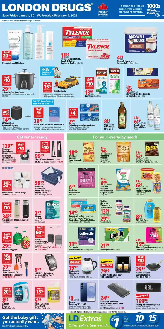 London Drugs catalogue in Toronto | Our best deals for you | 2026-01-30T00:00:00.000Z - 2026-02-04T00:00:00.000Z