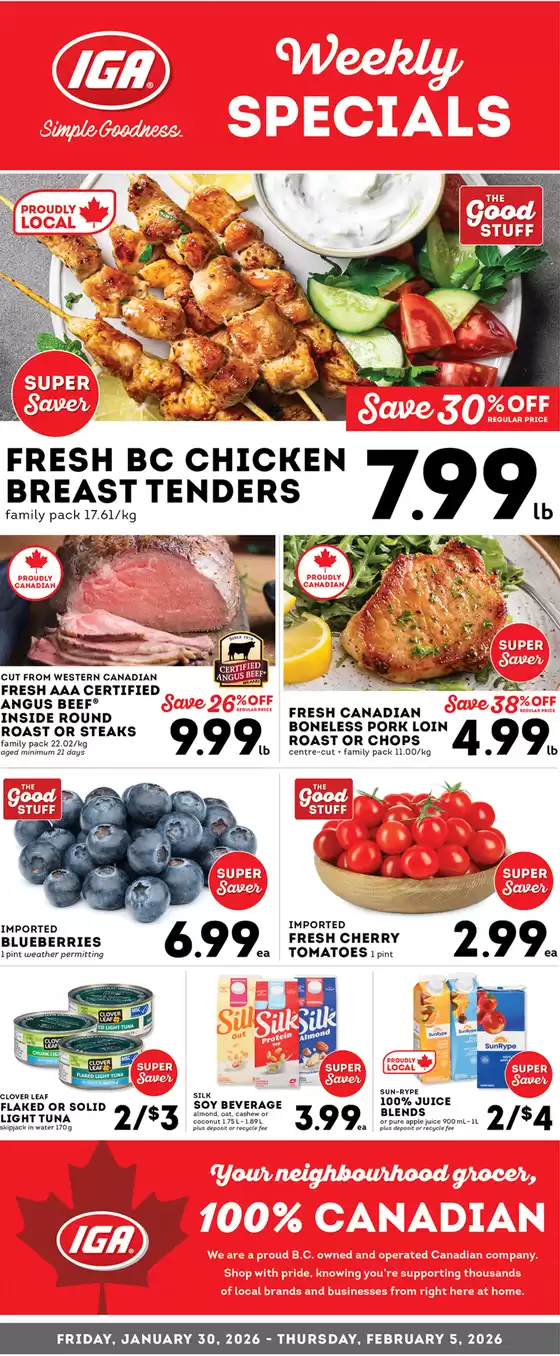 Market Place IGA catalogue in Georgina | Weekly specials  | 2026-01-30T00:00:00.000Z - 2026-02-05T00:00:00.000Z