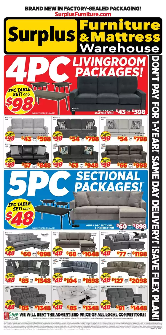 Surplus Furniture catalogue in Brampton | Surplus Furniture & Mattress Warehouse flyer  | 2026-01-30T00:00:00.000Z - 2026-02-08T00:00:00.000Z