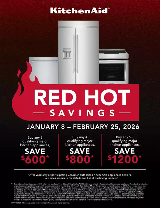 Goemans Appliances catalogue in Toronto | Red hot savings  | 2026-01-30T00:00:00.000Z - 2026-02-25T00:00:00.000Z