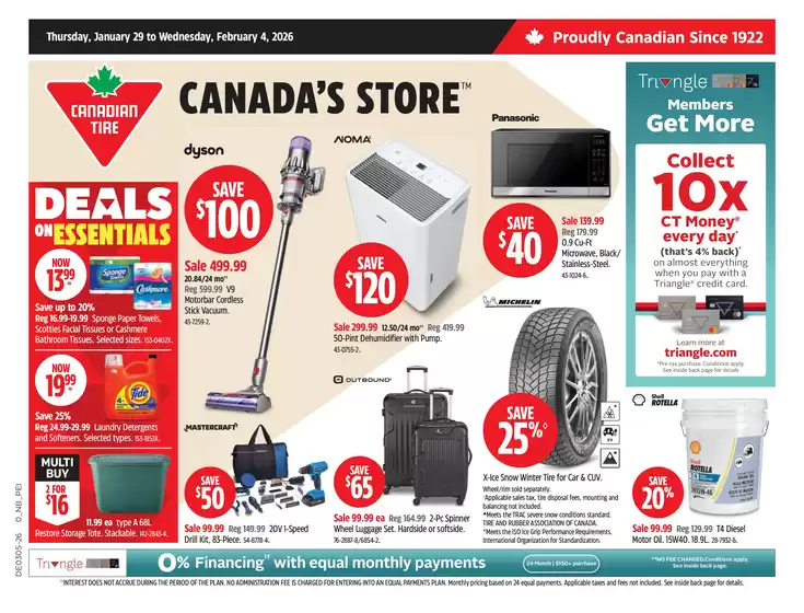 Canadian Tire catalogue in Manitowaning ON | Top deals for all customers | 2026-01-29T00:00:00.000Z - 2026-02-04T00:00:00.000Z