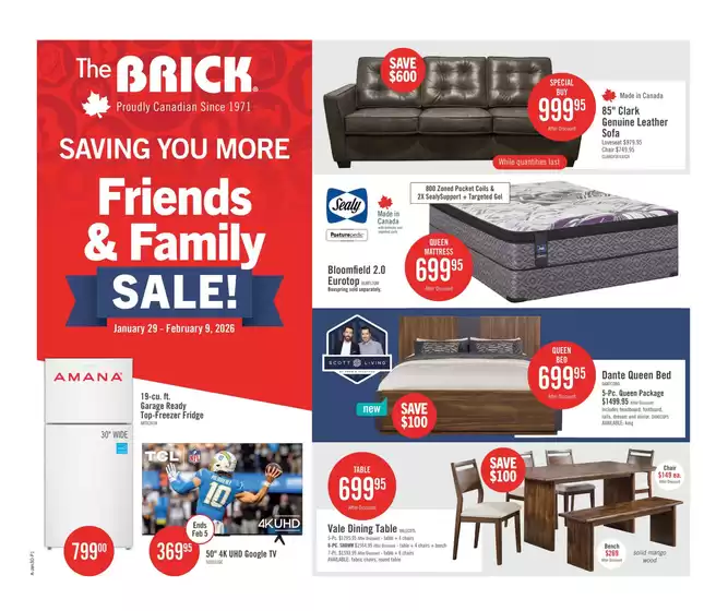 The Brick catalogue in Sainte-Adèle | Top offers for smart savers | 2026-01-29T00:00:00.000Z - 2026-02-09T00:00:00.000Z