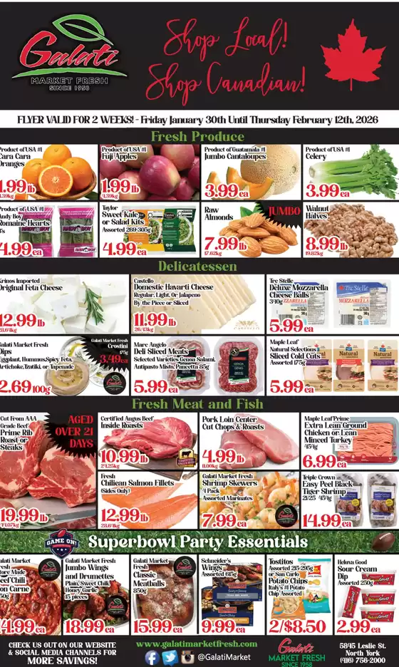 Galati Market Fresh catalogue in Saint-Lazare | Weekly flyer  | 2026-02-02T00:00:00.000Z - 2026-02-12T00:00:00.000Z