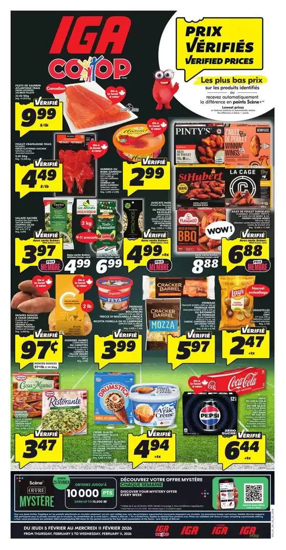 IGA Extra catalogue in Saint-Lin-Laurentides | Great offer for bargain hunters | 2026-02-05T00:00:00.000Z - 2026-02-11T00:00:00.000Z