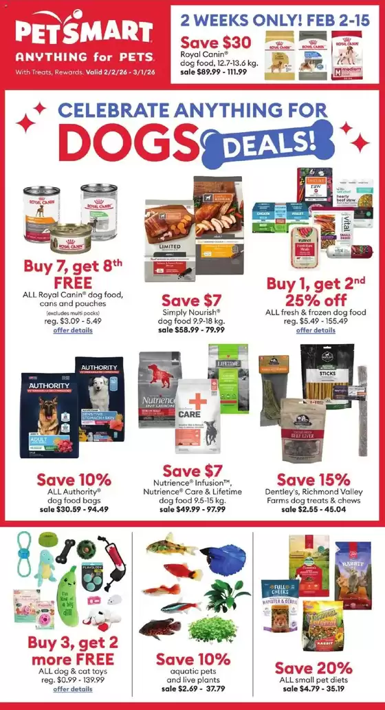Petsmart catalogue in Fredericton | Petsmart weekly flyer | 2026-02-02T00:00:00.000Z - 2026-03-01T00:00:00.000Z