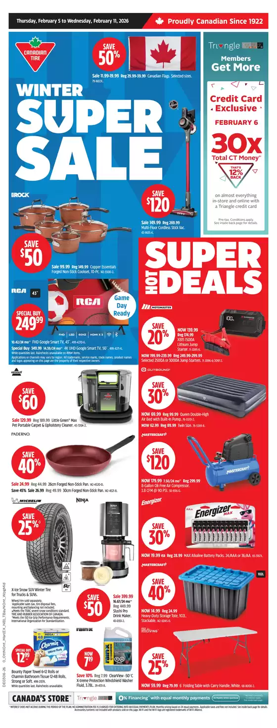 Canadian Tire catalogue in Gatineau | Wide range of offers | 2026-02-05T00:00:00.000Z - 2026-02-11T00:00:00.000Z