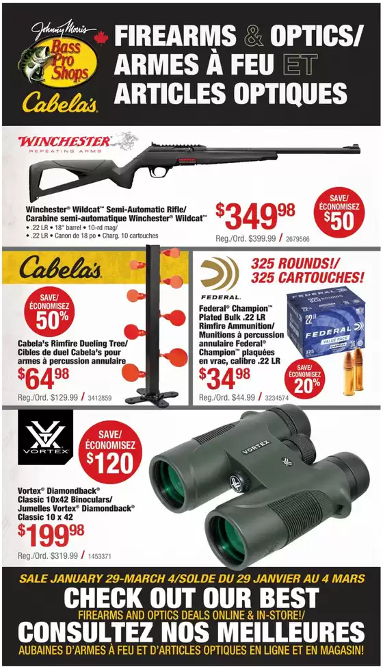 Cabela's catalogue in Saskatoon | Firearms & optics  | 2026-02-03T00:00:00.000Z - 2026-03-04T00:00:00.000Z