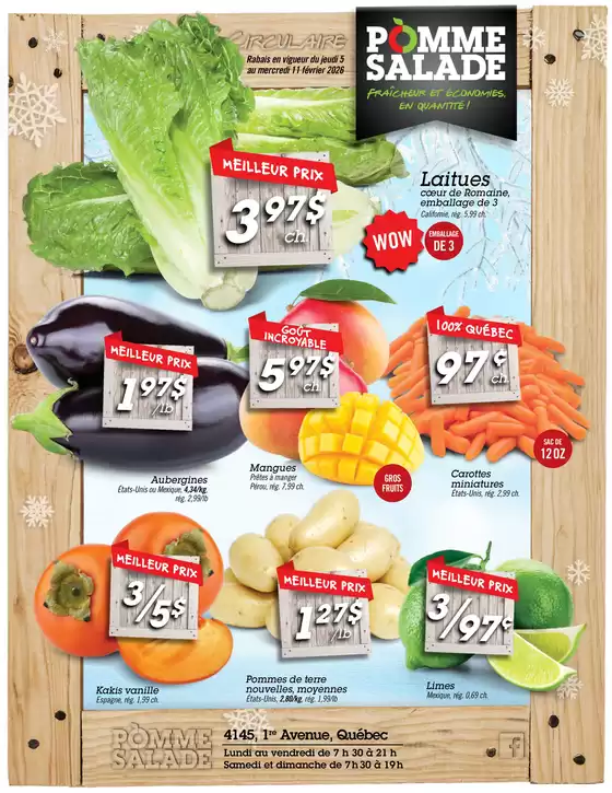Pomme Salade catalogue in New Minas | Circulaire – à venir | 2026-02-05T00:00:00.000Z - 2026-02-11T00:00:00.000Z