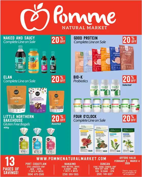Pomme Natural Market catalogue in Terrace Bay | Monthly specials flyer | 2026-02-05T00:00:00.000Z - 2026-02-28T00:00:00.000Z