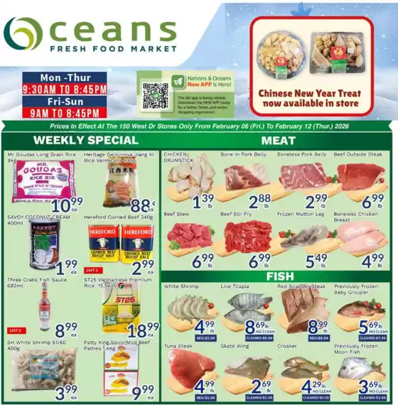Oceans Fresh Food Market catalogue in Windsor (Ontario) | Enjoy Special deals everyday | 2026-02-06T00:00:00.000Z - 2026-02-12T00:00:00.000Z