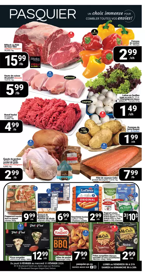 Pasquier catalogue in Toronto | Circulaire du 5 au 11 février | 2026-02-06T00:00:00.000Z - 2026-02-11T00:00:00.000Z