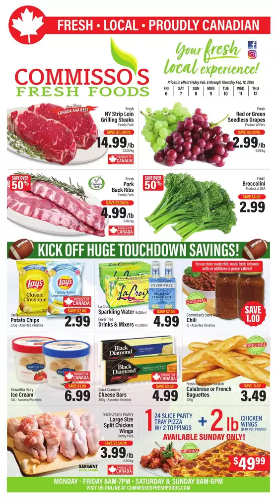 Commisso's Fresh Foods catalogue in Moncton | Weekly flyer  | 2026-02-06T00:00:00.000Z - 2026-02-17T00:00:00.000Z
