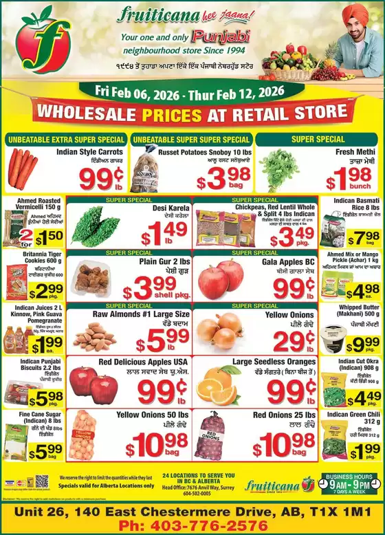 Fruiticana catalogue in Oakville | Current deals and offers | 2026-02-06T00:00:00.000Z - 2026-02-12T00:00:00.000Z