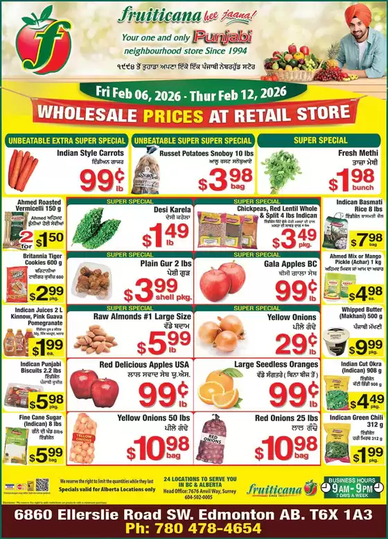 Fruiticana catalogue in Oakville | Our best offers for you | 2026-02-06T00:00:00.000Z - 2026-02-12T00:00:00.000Z