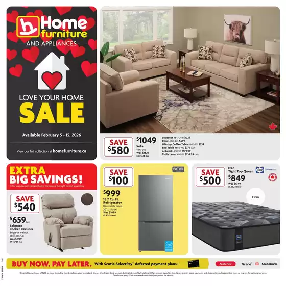 Home Furniture catalogue in Redvers | Love your home sale  | 2026-02-09T00:00:00.000Z - 2026-02-15T00:00:00.000Z