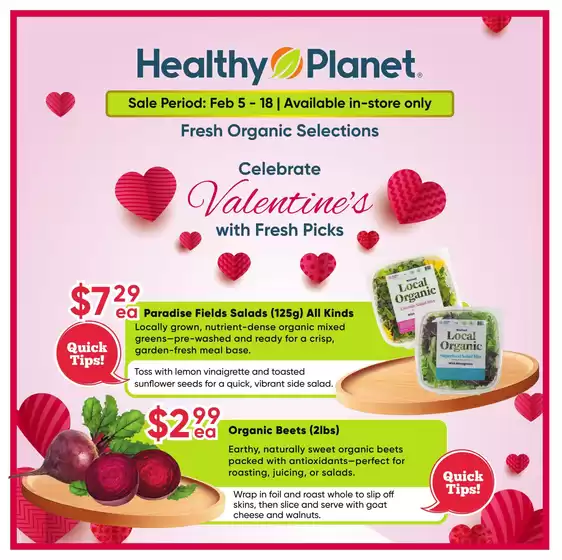 Healthy Planet catalogue in Winnipeg | Celebrate Valentine's with fresh pick  | 2026-02-09T00:00:00.000Z - 2026-02-18T00:00:00.000Z