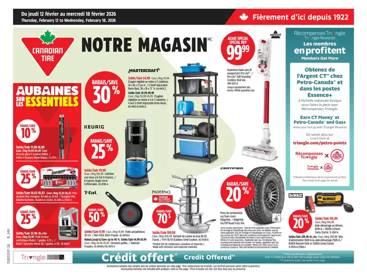 Canadian Tire catalogue in Gore Bay | Great offer for all customers | 2026-02-12T00:00:00.000Z - 2026-02-18T00:00:00.000Z
