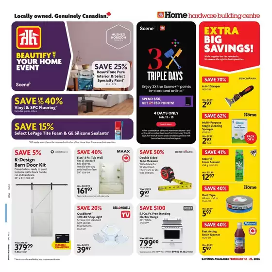 Home Hardware catalogue in Port Hawkesbury | Great offer for all customers | 2026-02-12T00:00:00.000Z - 2026-02-25T00:00:00.000Z