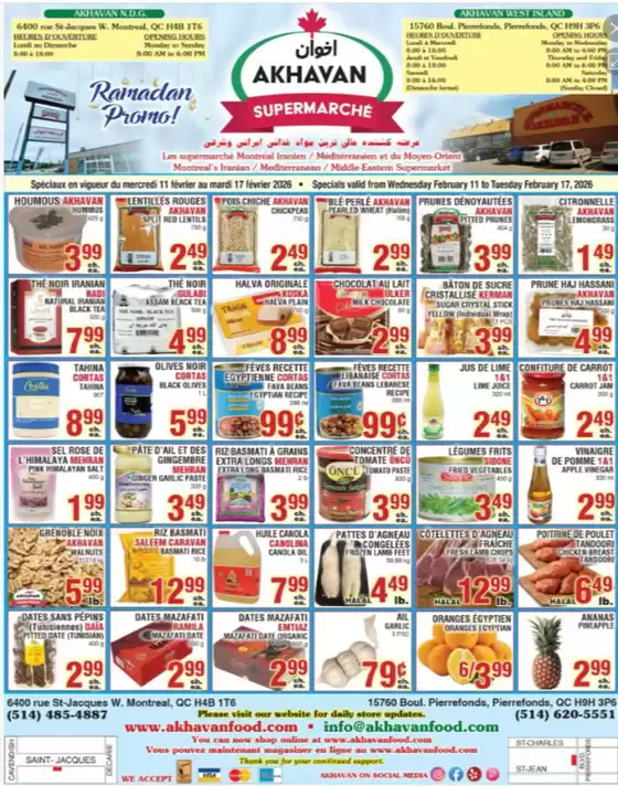 Akhavan catalogue in Beauharnois | Weekly flyer  | 2026-02-12T00:00:00.000Z - 2026-02-17T00:00:00.000Z