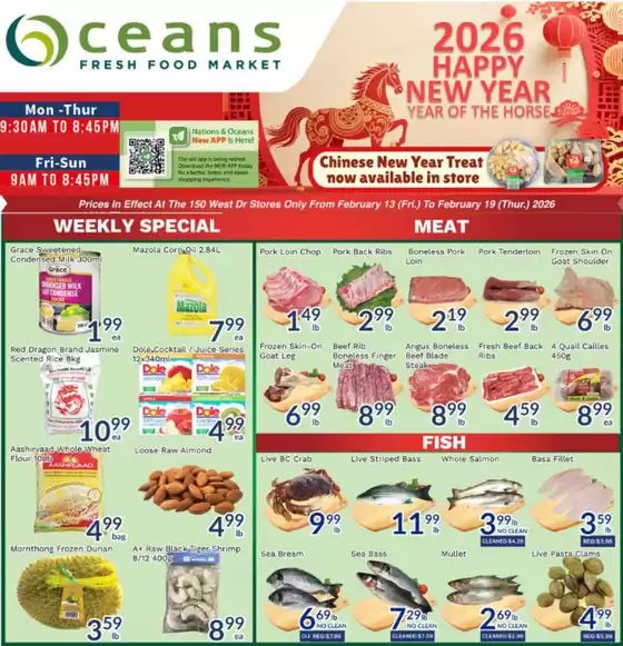 Oceans Fresh Food Market catalogue in Montréal-Est | Enjoy Special deals everyday | 2026-02-13T00:00:00.000Z - 2026-02-19T00:00:00.000Z