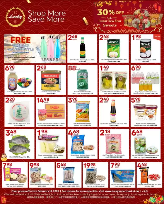 Lucky Supermarket catalogue in Montréal-Est | Shop more save more  | 2026-02-13T00:00:00.000Z - 2026-02-19T00:00:00.000Z