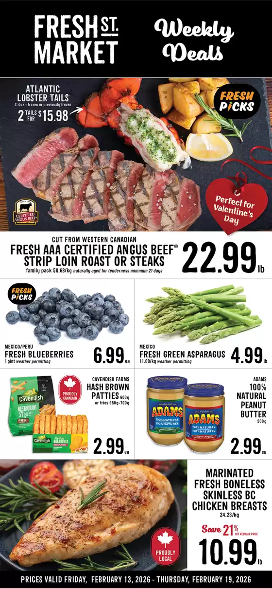 Fresh St Market catalogue in Buckingham | Weekly deals  | 2026-02-13T00:00:00.000Z - 2026-02-19T00:00:00.000Z