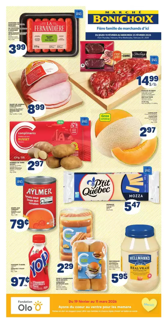 Marché Bonichoix catalogue in Bauline | Circulaire de la semaine | 2026-02-19T00:00:00.000Z - 2026-02-25T00:00:00.000Z