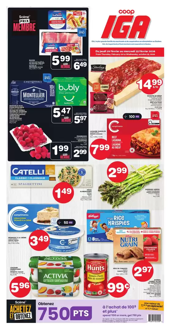 IGA catalogue in Bauline | Iles-de-la-Madeleine | 2026-02-19T00:00:00.000Z - 2026-02-25T00:00:00.000Z