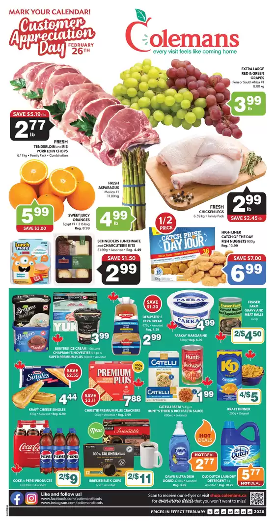 Coleman's catalogue in Bauline | Top deals and discounts | 2026-02-19T00:00:00.000Z - 2026-02-25T00:00:00.000Z