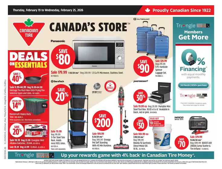 Canadian Tire catalogue in Wabana NL | Wide range of offers | 2026-02-19T00:00:00.000Z - 2026-02-25T00:00:00.000Z