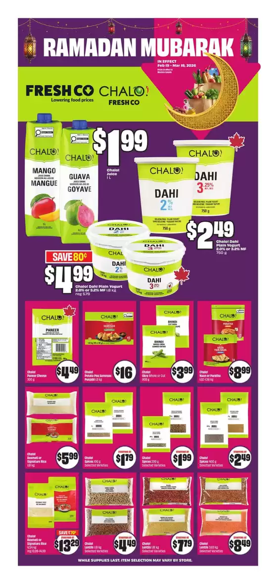 FreshCo catalogue in Paspébiac Quebec | Special Promotion | 2026-02-19T00:00:00.000Z - 2026-03-18T00:00:00.000Z