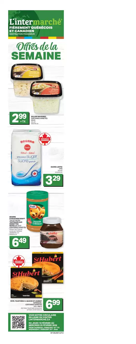 L'Intermarché catalogue in Paspébiac Quebec | Discounts and promotions | 2026-02-19T00:00:00.000Z - 2026-02-25T00:00:00.000Z