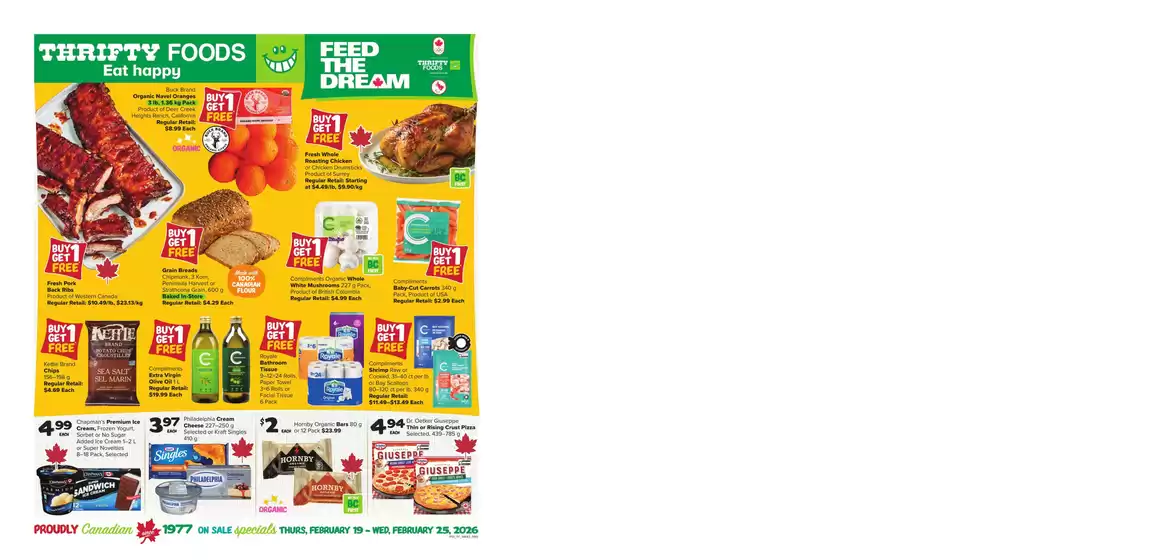Thrifty Foods catalogue in New Richmond | Our best offers for you | 2026-02-19T00:00:00.000Z - 2026-02-25T00:00:00.000Z