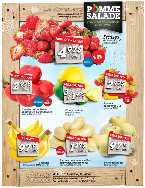 Pomme Salade catalogue in Lethbridge | Top offers for all bargain hunters | 2026-02-19T00:00:00.000Z - 2026-02-25T00:00:00.000Z