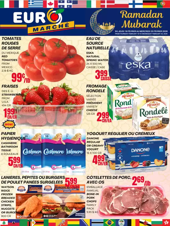 Euromarché catalogue in Lethbridge | Weekly flyer  | 2026-02-19T00:00:00.000Z - 2026-02-25T00:00:00.000Z