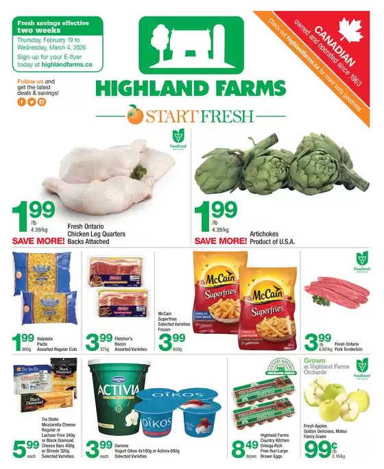 Highland Farms catalogue in Cranbrook BC | Fresh savings effective two weeks | 2026-02-19T00:00:00.000Z - 2026-03-04T00:00:00.000Z