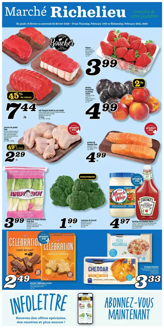 Marché Richelieu catalogue in Slave Lake | Weekly flyer  | 2026-02-19T00:00:00.000Z - 2026-02-25T00:00:00.000Z