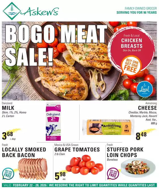 Askews Foods catalogue in Abbotsford | Bogo meat sale | 2026-02-23T00:00:00.000Z - 2026-02-28T00:00:00.000Z