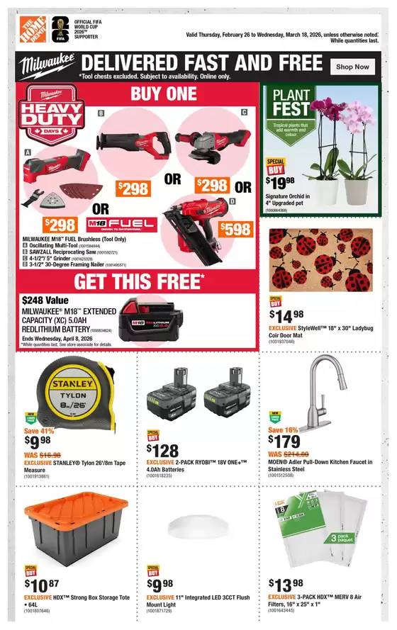 Home Depot catalogue in Témiscouata-sur-le-Lac | Top offers for all bargain hunters | 2026-02-26T00:00:00.000Z - 2026-03-18T00:00:00.000Z