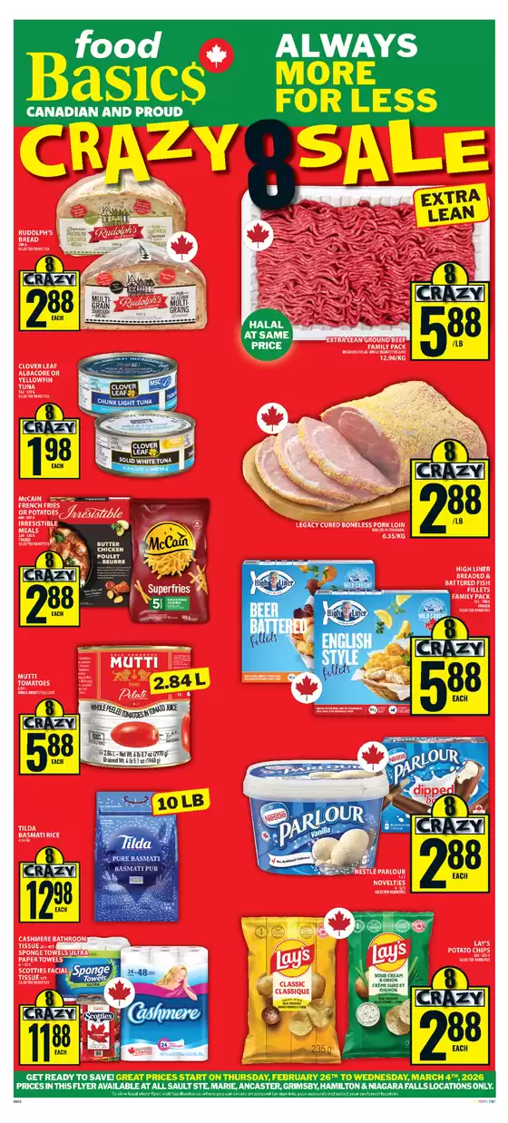 Food Basics catalogue in Longlac | Great offer for all customers | 2026-02-26T00:00:00.000Z - 2026-03-04T00:00:00.000Z