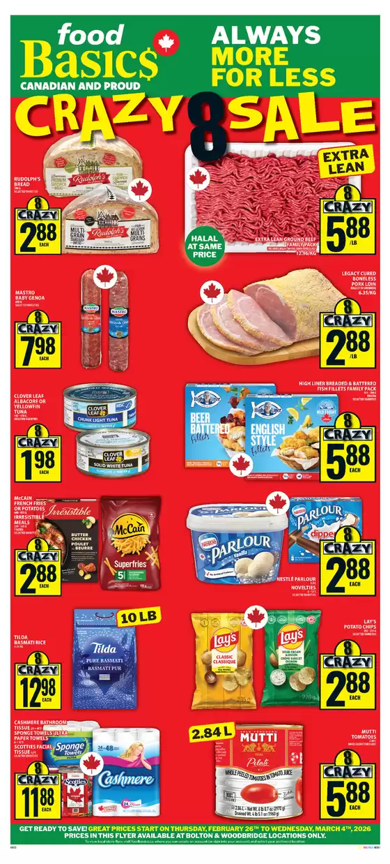 Food Basics catalogue in Longlac | Current special promotions | 2026-02-26T00:00:00.000Z - 2026-03-04T00:00:00.000Z