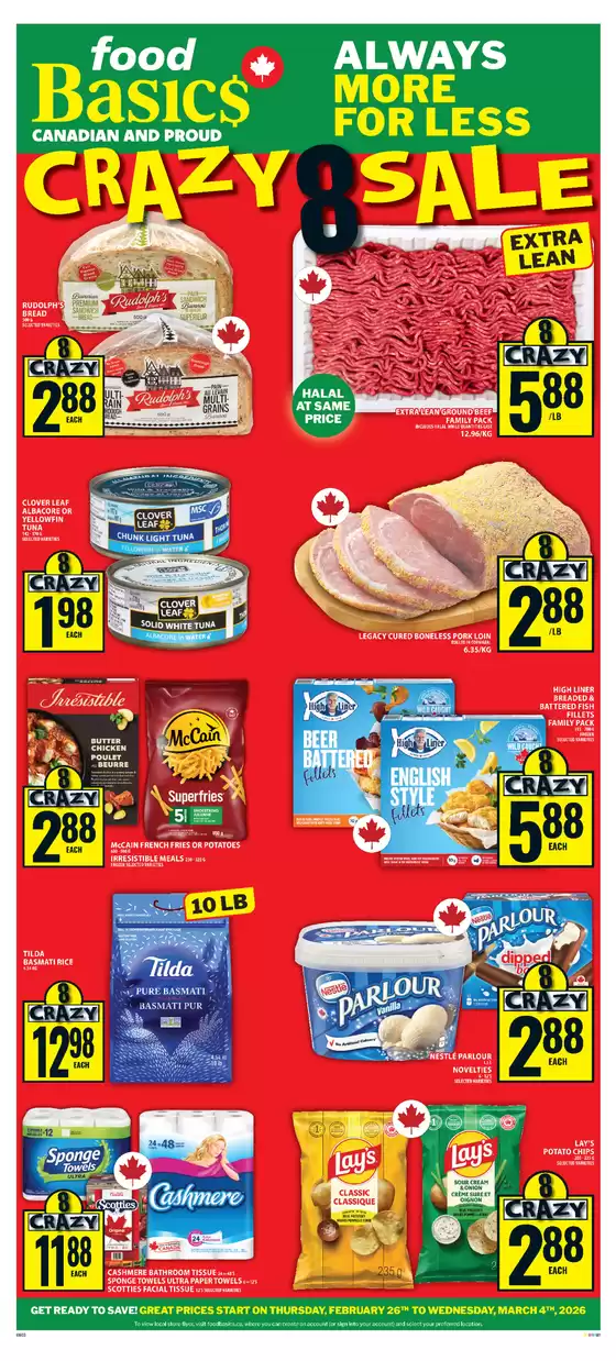 Food Basics catalogue in Longlac | Top offers for smart savers | 2026-02-26T00:00:00.000Z - 2026-03-04T00:00:00.000Z