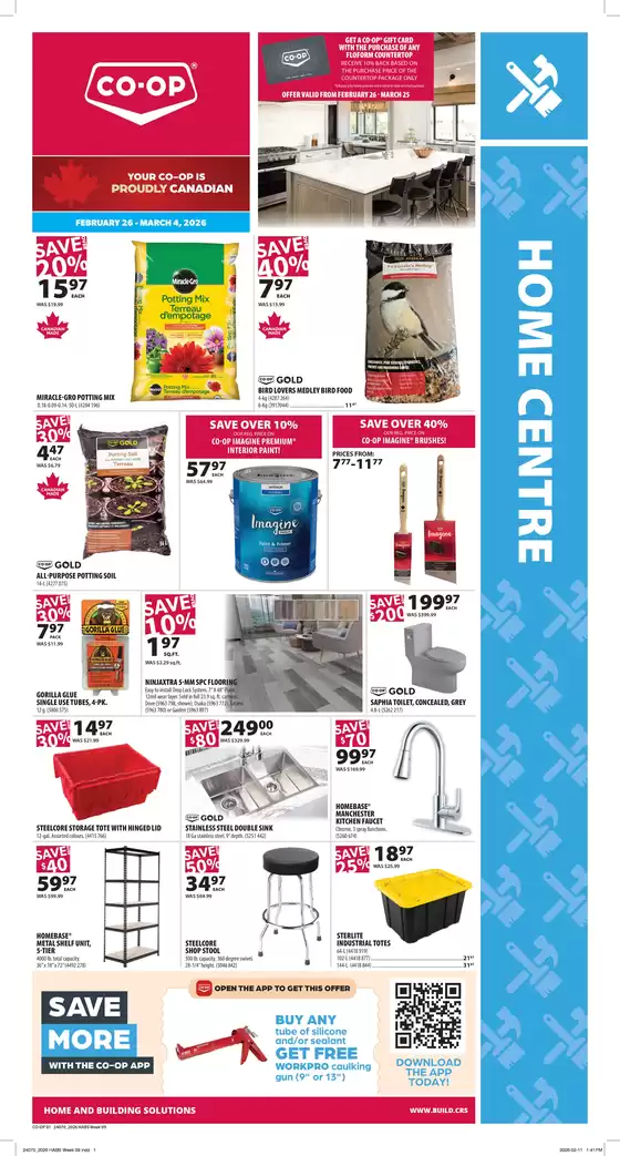 Co-op Home Centre catalogue in Brantford | Great offer for all customers | 2026-02-26T00:00:00.000Z - 2026-03-04T00:00:00.000Z