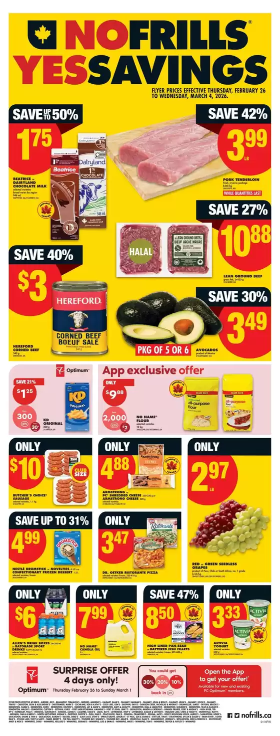 No Frills catalogue in Eastend | Exclusive deals and bargains | 2026-02-26T00:00:00.000Z - 2026-03-04T00:00:00.000Z