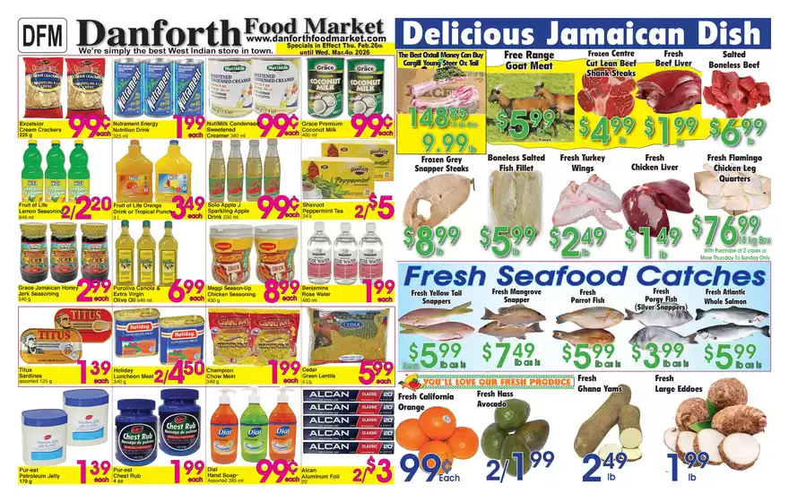 Danforth Food Market catalogue in Guelph | Weekly flyer  | 2026-02-26T00:00:00.000Z - 2026-03-04T00:00:00.000Z