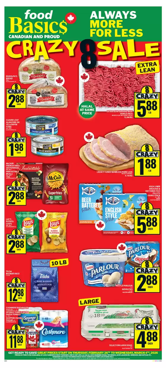 Food Basics catalogue in Calgary | Great discounts on selected products | 2026-02-26T00:00:00.000Z - 2026-03-04T00:00:00.000Z