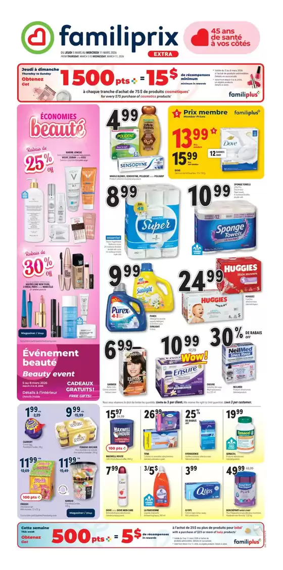 Familiprix catalogue in Calgary | Exclusive deals and bargains | 2026-03-05T00:00:00.000Z - 2026-03-11T00:00:00.000Z